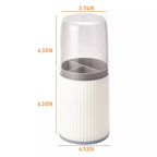 3-Grid Tableware Drying Holder with Lid – Kitchen Cutlery Storage Rack for Chopsticks, Spoons & Utensils