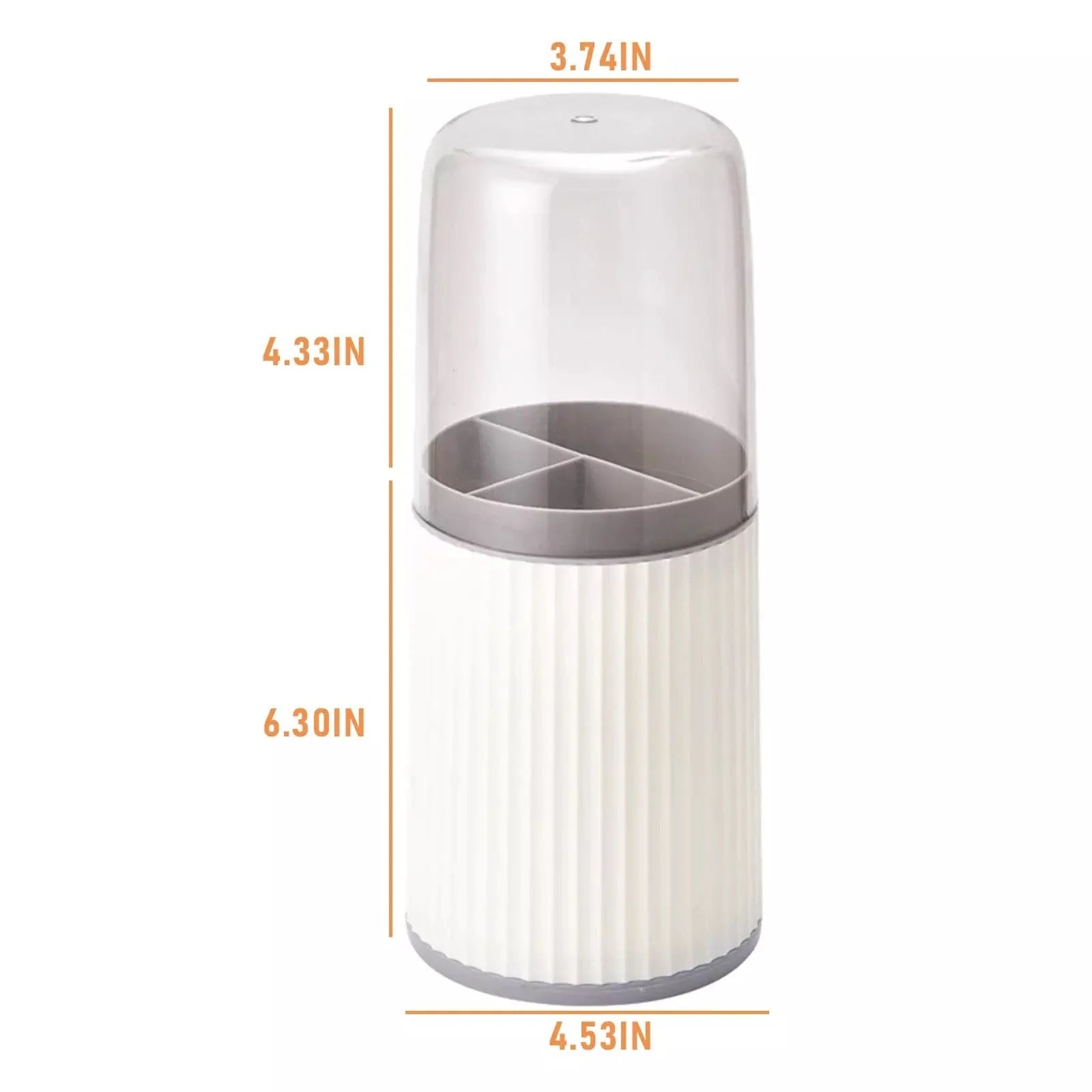 3-Grid Tableware Drying Holder with Lid – Kitchen Cutlery Storage Rack for Chopsticks, Spoons & Utensils