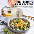 2-in-1 Glass Oil Dispenser & Spray Bottle – Refillable Oil & Vinegar Container for Cooking, BBQ, Air Fryer & Baking