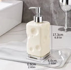 Reusable Plastic Soap Dispenser Bottle – Refillable Pump Container for Kitchen & Bathroom Countertops